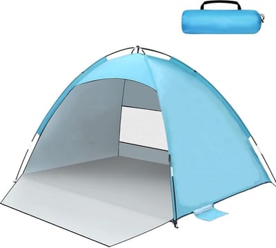 Strandtent uv Bescherming - Strandtent Baby Pop Up – Strandtentje Extra Licht – Strandschelp – Strand Tent – strandplezier