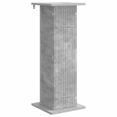 vidaXL - Plantenstand - Betongrijs - 30,5 - x - 30 - x - 80,5 - cm - Bewerkt - hout