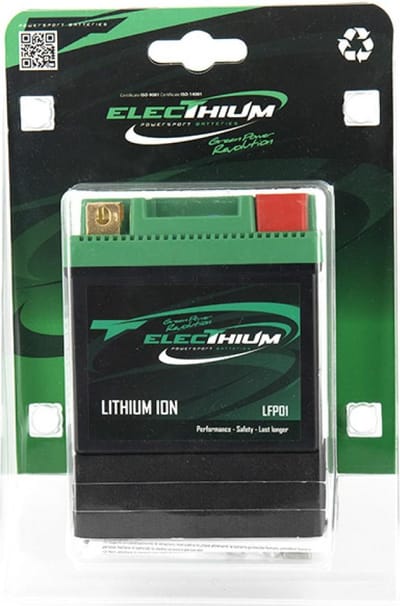 Lithium-elektriumaccu voor motorfiets Husqvarna 250 FC 4T 2016 tot 2021 LFP01 / 12,8 V nieuw