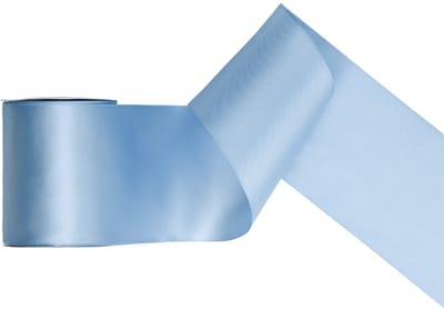 Satijn lint 100mm breed misty blue , rol 25 meter - hobbylint - sierlint - cadeaulint - satin ribbon