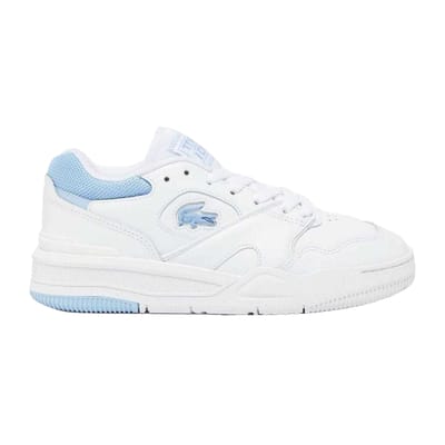 Lacoste Dames/Dames Lineshot Leren Tennistrainers (Wit/blauw)