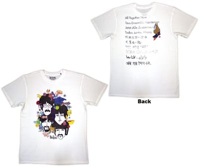 The Beatles - Yellow Submarine Heads Collage / ATN Heren T-shirt - S - Wit