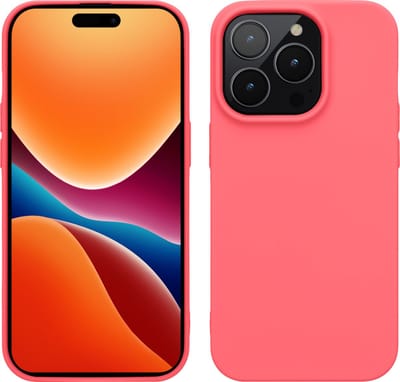 kwmobile telefoonhoesje geschikt voor Apple iPhone 14 Pro - Hoesje voor smartphone - Back cover in neon koraal