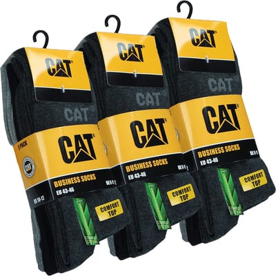 Caterpillar 15 Paar Business Werksokken Heren, Kuithoogte - Katoen Veelkleurig, 39-42