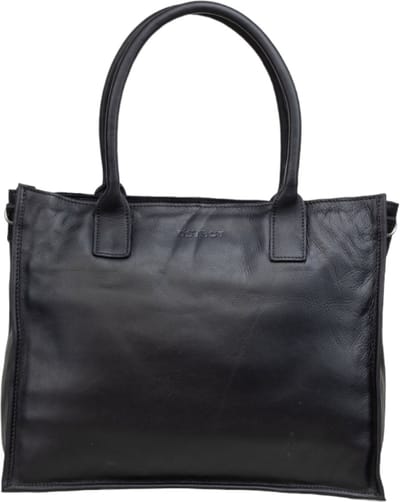 DSTRCT Preston Park Dames laptoptas - 15 inch - Werktas A4 - Leer - Zwart