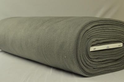 Fleece stof - Donkergrijs - 10 meter