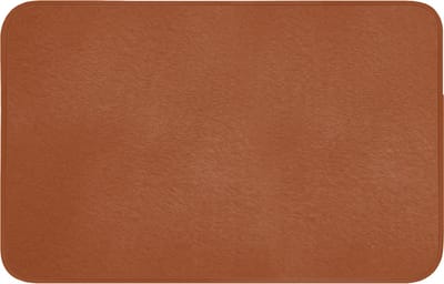 Badmat 80x50 cm - Antislip - Terracotta - Bruin - Palet - Effen - Kleuren - Kleur - Badmatten voor badkamer - Badkamermat - Douchemat - Badkamer mat