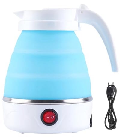 Opvouwbare Waterkoker 0.6L - Portable Reis Waterkoker - Compact en Licht - Ideaal voor Kamperen en Reizen