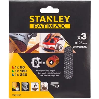 Stanley Schuurpapier Sta39267-xj K80/120/240 – 3 Stuks