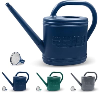 Buitengieter met Afneembare Lange Tuit en Roestvrijstalen Sproeier - Grote 2 Gallon Tuin Gieter voor Planten