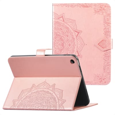 imoshion Tablet Hoes - Geschikt voor Samsung Galaxy Tab A11 Plus - Mandala tablet Bookcase - Rosé goud