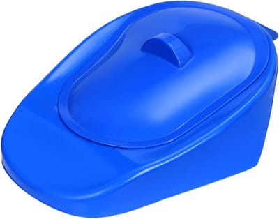 Comfortabele Bedpan met Deksel voor Volwassenen, Geschikt voor Mannen en Vrouwen, Ideaal voor Ziekenhuis en Thuisgebruik