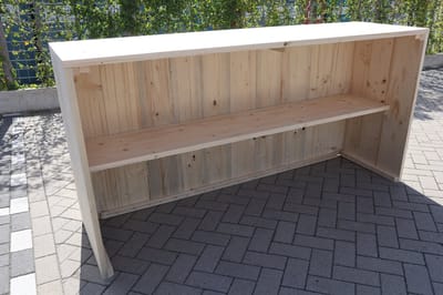 Balie “Roma Luxe” van nieuw steigerhout – Steigerhouten bar – Toog van hout – 200cm