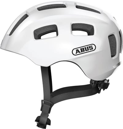Fietshelm ABUS YOUN-I 2.0 pearl white M - 52-57 cm - wit - Geschikt voor gebruik op elektrische fietsen - stadsfietsen - 260 g