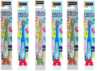 Sence Kinder Tandenborstels 3 tot 8 Jaar - Voordeelverpakking 6 Stuks - Brush Buddies