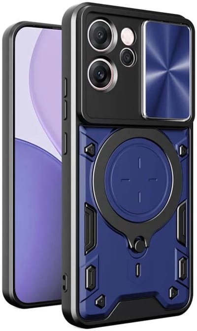 Hoesje geschikt voor Oppo Reno14 F/FS - Techsuit CamGuard Pro Back Cover - Blauw