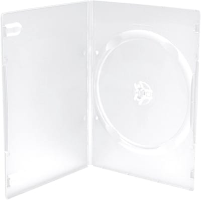 DVD Hulzen - Opbergdoosjes Media - Data Archivering - Transparante Buitenkant - 7 mm Dikte - Zwart