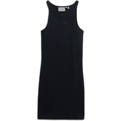 Superdry - Rib Racer jurk met borduursels - Dames - Jurken