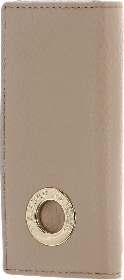 MANDARINA DUCK Leren Sleutelgeval Mellow Leather Key Holder Lamb's Wool Beige