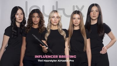 lautux - 7 in 1 Hairstyler - Air Styler- Met 7 Opzetstukken - Multifunctionele Haardroger - Haardroger met Borstel - Fohnborstel roterend - LuchtKrultang - Krulborstel -Stijlborstel-Automatische Krultang- Stijltang- Coldshot -
