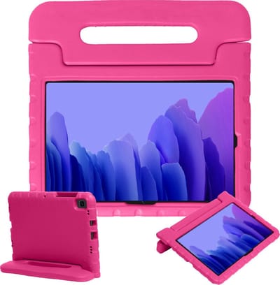 Hoesje - Geschikt voor Samsung Galaxy Tab A7 (2020) - Kinderhoes Shockproof Bumper - Kidsproof Case - Tablethoes - Kinder Hoes Cover - Roze