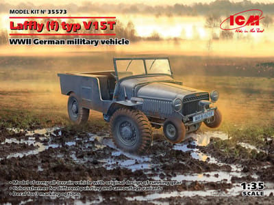 ICM Modelbouwpakket Militaire voertuigen - 35573 Laffly (f) Typ V15T German Military Vehicle WWII Plastic - 1:35 - Modelbouw