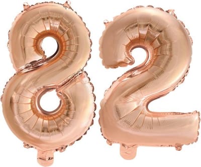 Folieballon nr. 82 Rosé Goud 41cm