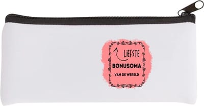 Akyol - liefste bonusoma van de wereld Etui - Oma - de liefste bonusoma - verjaardag - cadeautje voor oma - oma artikelen - kado - geschenk - 20 bij 9 cm