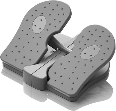 Mini Stepper Trainer - Voetstepper Machine - Thuis Fitness - Stille Bediening - Compact Opvouwbaar - Grijs