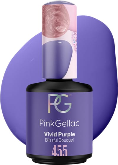 Pink Gellac Gellak - 455 Vivid Purple Blissful Bouquet Collectie - 15ml - Gel Nagellak