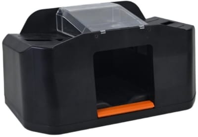longziming -Automatische Kaartenmixer - Snelle Menging - 2 decks - elektrisch - Voor Seconden-Menging - Voor Poker - Zwart - 1 Stuk