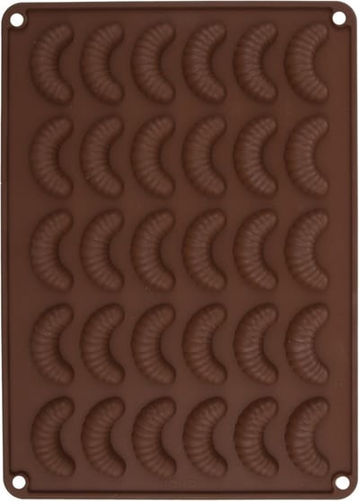 Koekjesvorm Silicone Oranje Croissants SILLINIE - Bakvorm voor Koekjes