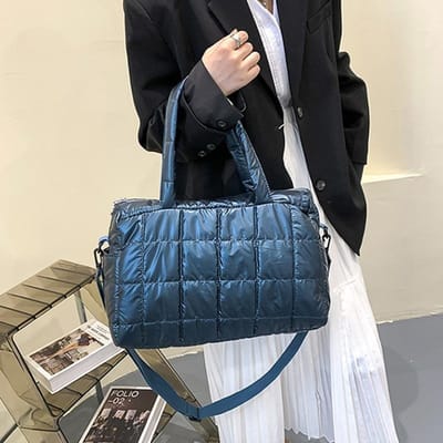 Luxe Space Pad katoenen handtas grote capaciteit schoudertas waterdichte nylon tas reistas crossbody tas 36x16x25cm