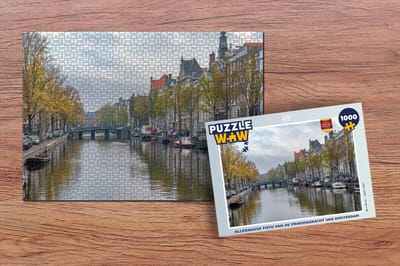Puzzel Alledaagse foto van de Prinsengracht van Amsterdam - Legpuzzel - Puzzel 1000 stukjes volwassenen
