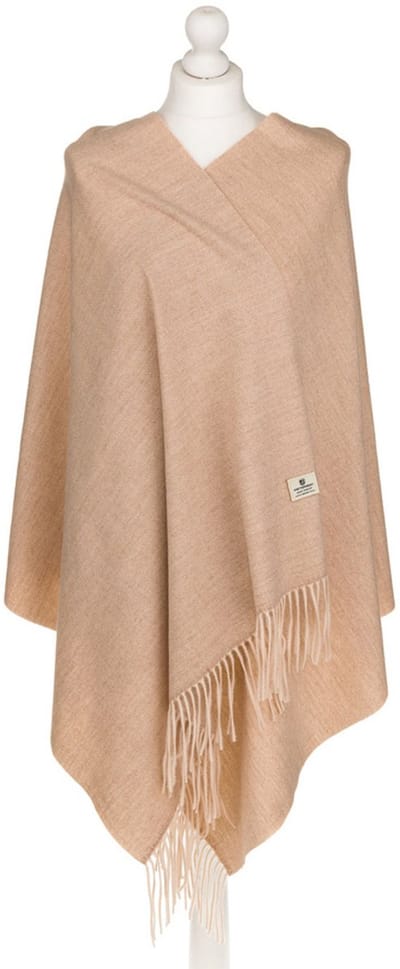 Peterson Klassieke Sjaal met Franjes - Beige - Modieus en Comfortabel