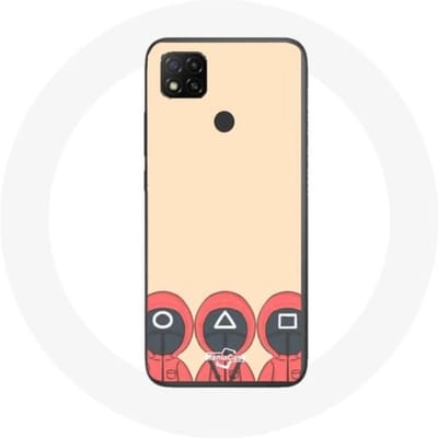 Coque de protection - Xiaomi - Redmi 9C - Masques Triangle, carré et Cercle - Fan Art - Souple