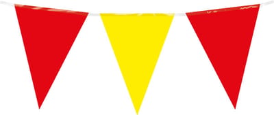 Vlaggenlijn | PE | Kleur: Rood Geel | Lengte: 10 meter