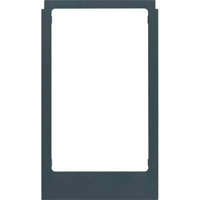 Groot, hoekig, mat antraciet kunststof design frame - WD2217