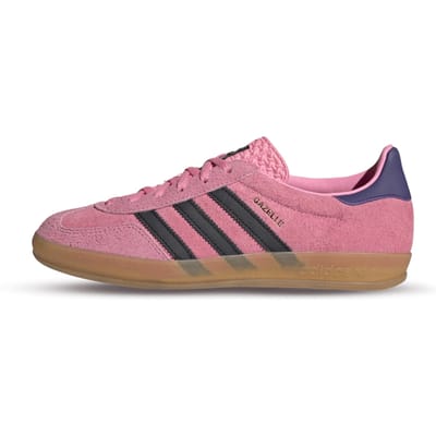 adidas Gazelle Rose Bliss Violet Baskets Femme Noir Essentiel Violet Collégial IE7002 36