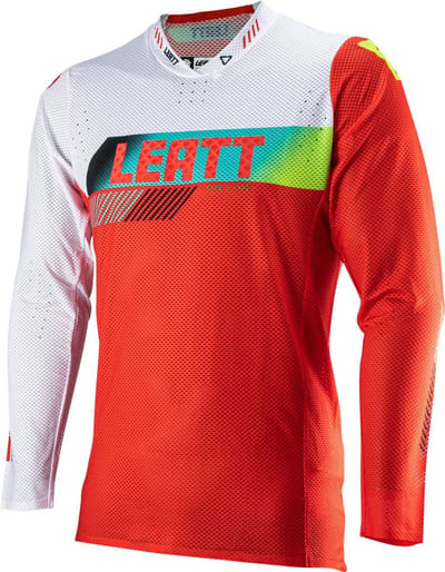 Leatt Moto 5.5 UltraWeld V23 Rood Wit Motocross Jersey -