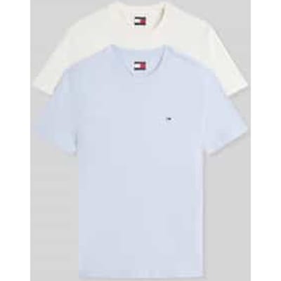 slim fit T-shirts van puur katoen in set van 2