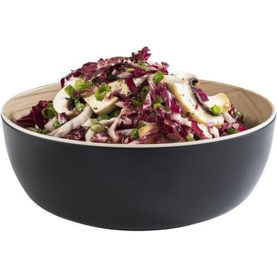GGM Gastro (6 Stück) Schale - FRIDA - Melamin - 1,8 Liter - Ø 215mm - Schwarz