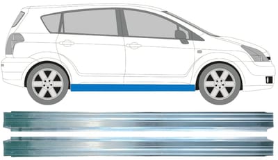 Reparatie dorpel voor Toyota Corolla Verso 2004-2009 / Links = Rechts / Set