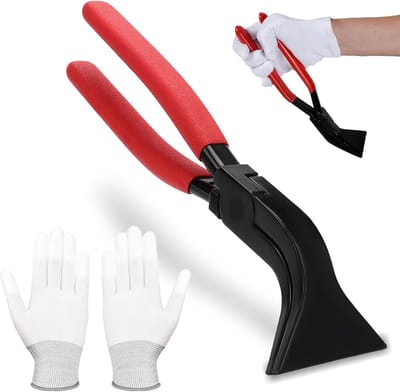 45° vouwtang, breed 60 mm rode buigtang, plaattang met antislip handgreep, dakdekker-gereedschap, afvalgereedschap voor het buigen en gladmaken van platen