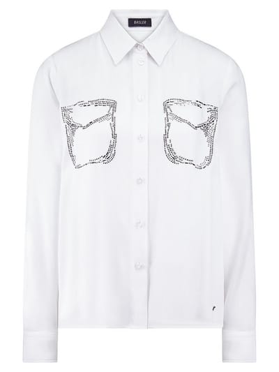 Overhemdblouse Van BASLER wit