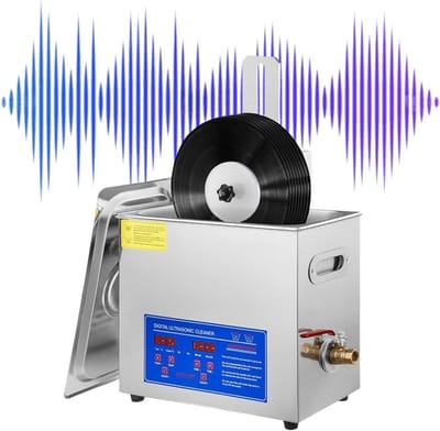 Platenwasser - Vinyl Reiniger - Platen Schoonmaken - 8 Platen Tegelijk - 32.5 x 17.8 x 27.2 cm