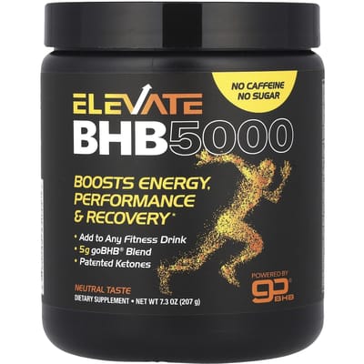 Real Ketones, Elevate BHB 5000, Neutraal, 7.3 oz (207 gr)