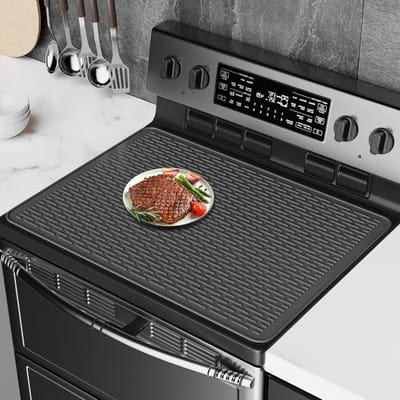 Verwarmingsplaat van Siliconen voor Elektrische Kookplaten, 28 x 20 Inch, Kookmat voor Eenvoudig Koken en Bescherming
