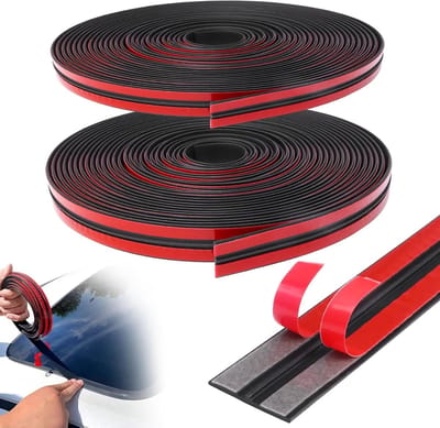 Rubberen afdichtstrip voor autoramen en deuren, T-vormige sealing strip, 6 meter, 14 mm en 19 mm breedte, waterdicht en geluidsisolatie