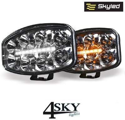 SKYLED Jumbo Octan led verstraler met positielicht wit/amber 7.360 Lumen 80 watt